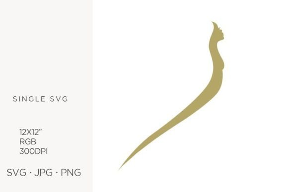 Abstract Angel Woman, Vector Graphics