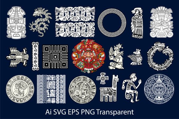 Aztec Culture - Cut Files Vector