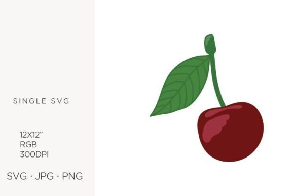 Cherry with Leaves: Graphics and Illustrations for Creative Projects