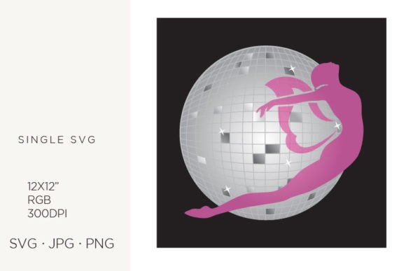 Disco Ball and Pink Fairy Graphics