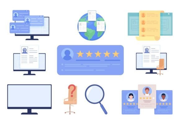 Human Resources Management Software Pack Graphics