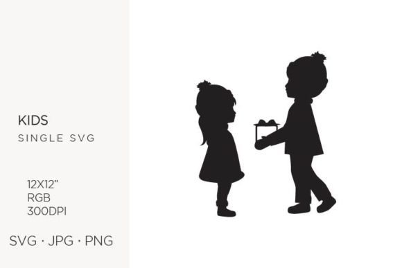Kids in Winter Outfit and Christmas P Graphics