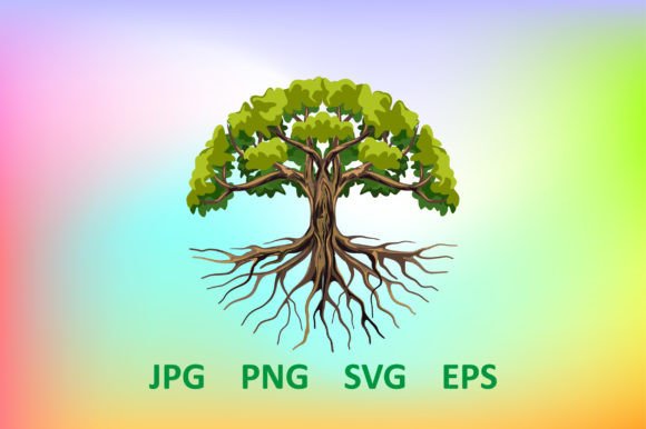 Oak Tree Logo Design in Circular Shape