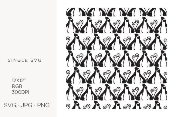 Pet, Abstract Cat Pattern Graphics