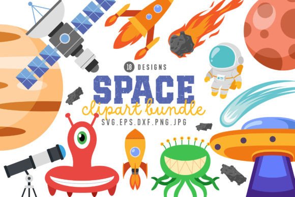 Space Clipart Bundle: Graphics and Illustrations for Digital Sellers