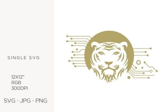 Technology, Tiger, Vector Graphics