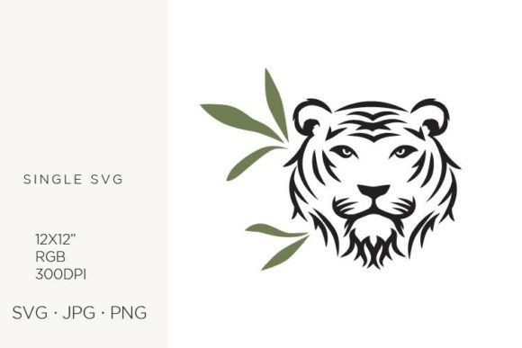 Tiger and Bamboo Leaves